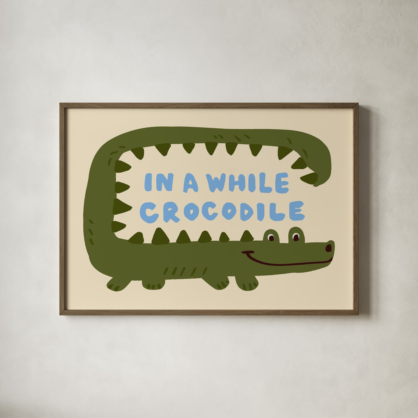 In a while, Crocodile Kids Art Print