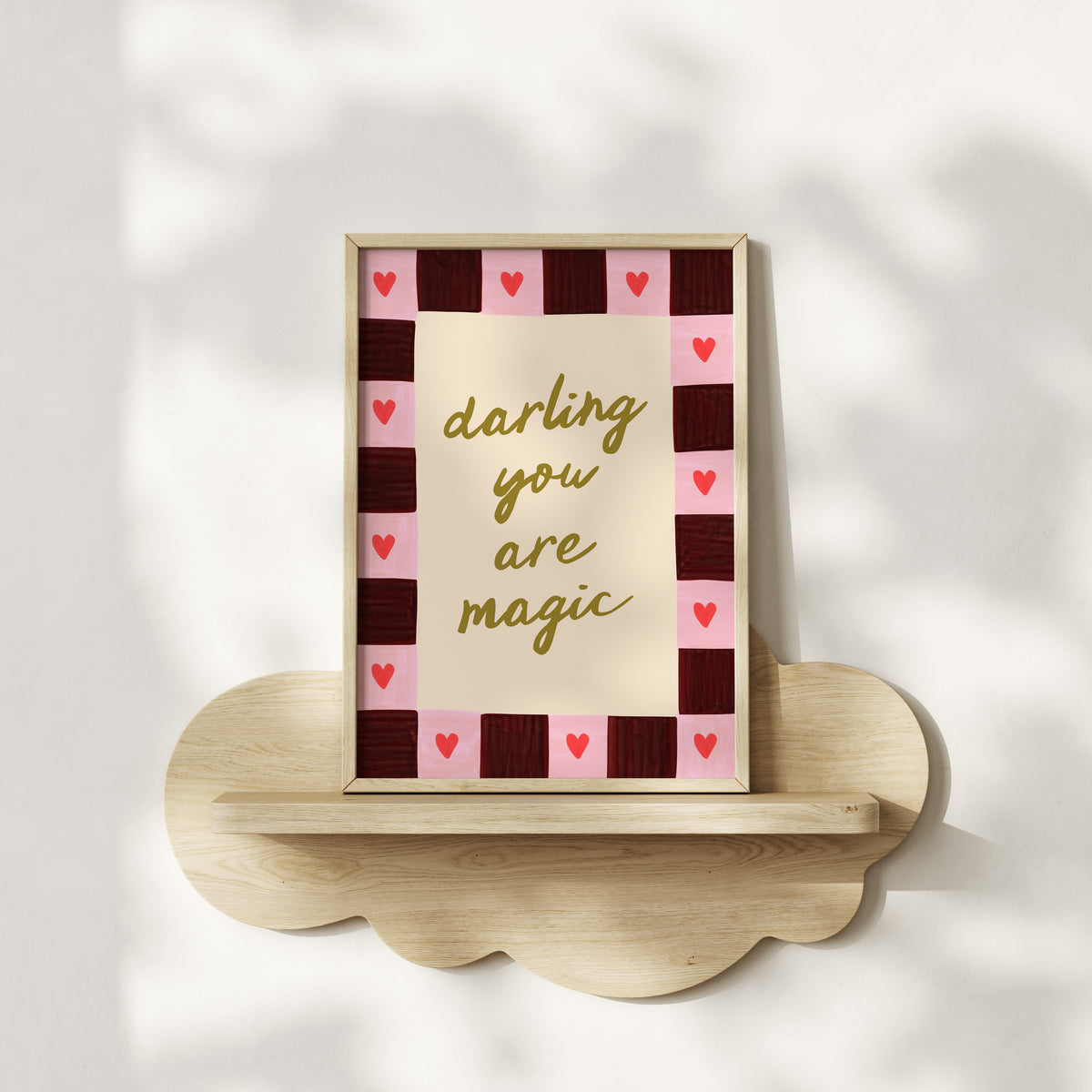Darling You Are Magic Kids Art Print