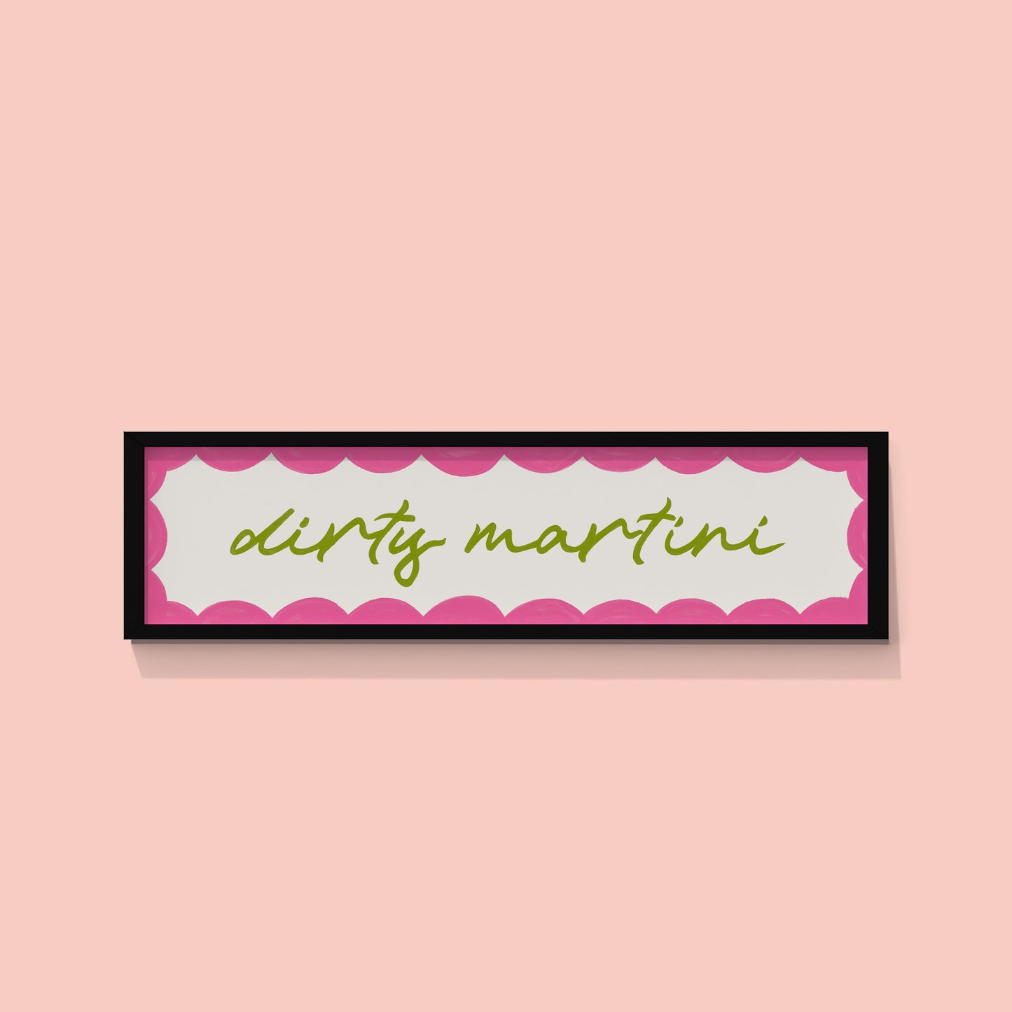 Dirty Martini Framed Cocktail Print