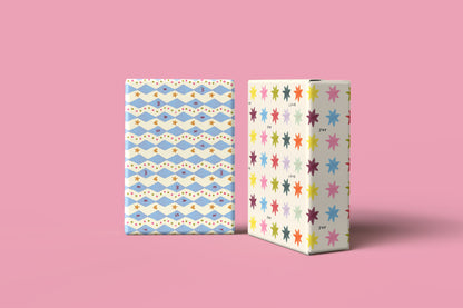Love & Joy Star Pattern Gift Wrap
