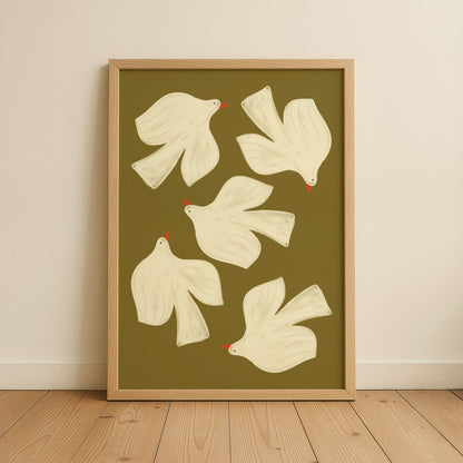 Dove Kids Art Print