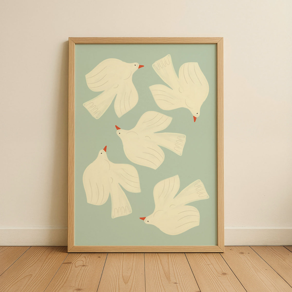 Dove Kids Art Print