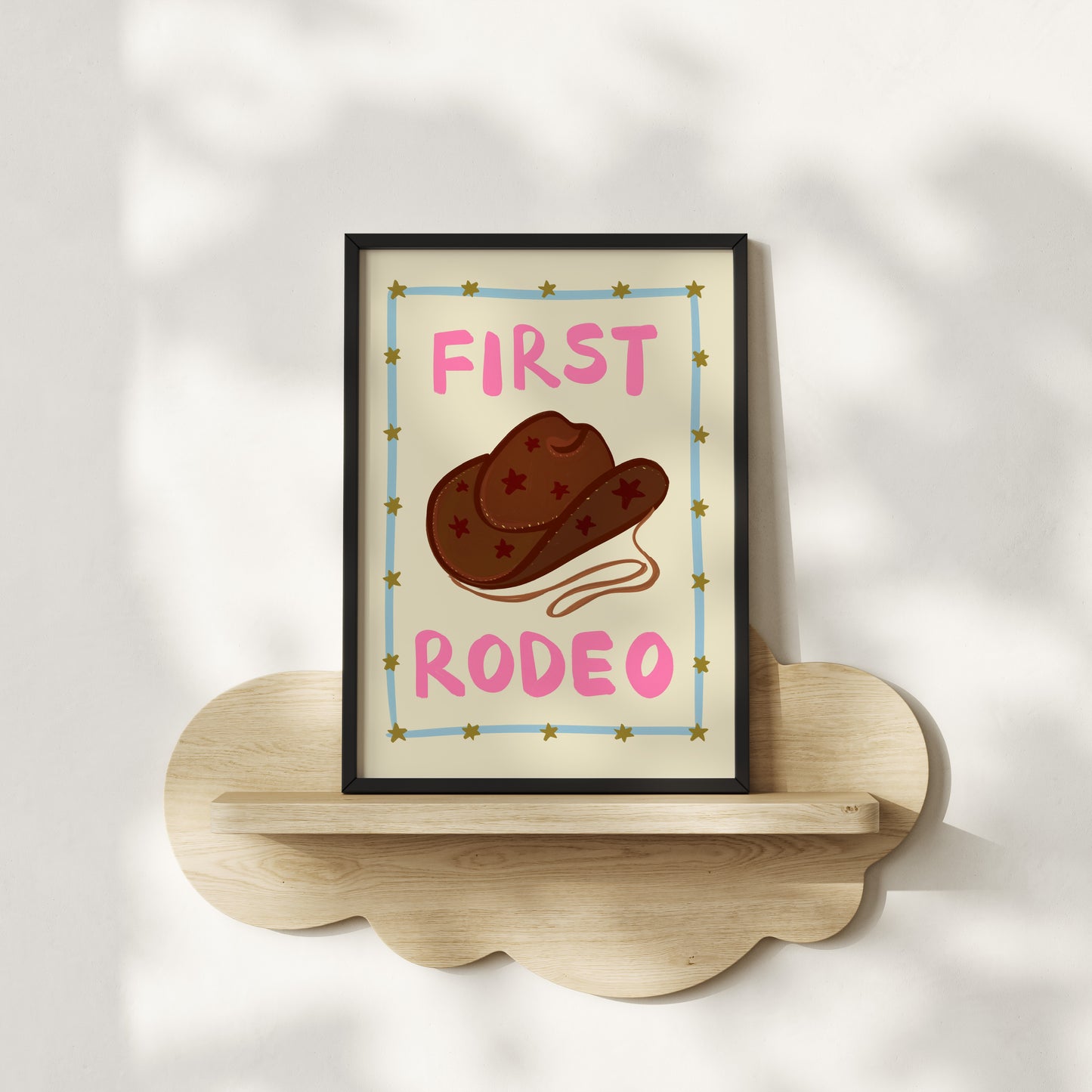First Rodeo Kids Art Print