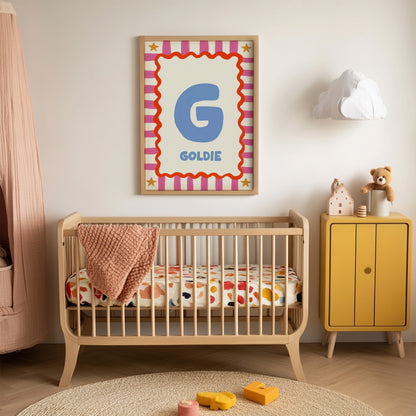 Personalised Kids Name Art Print