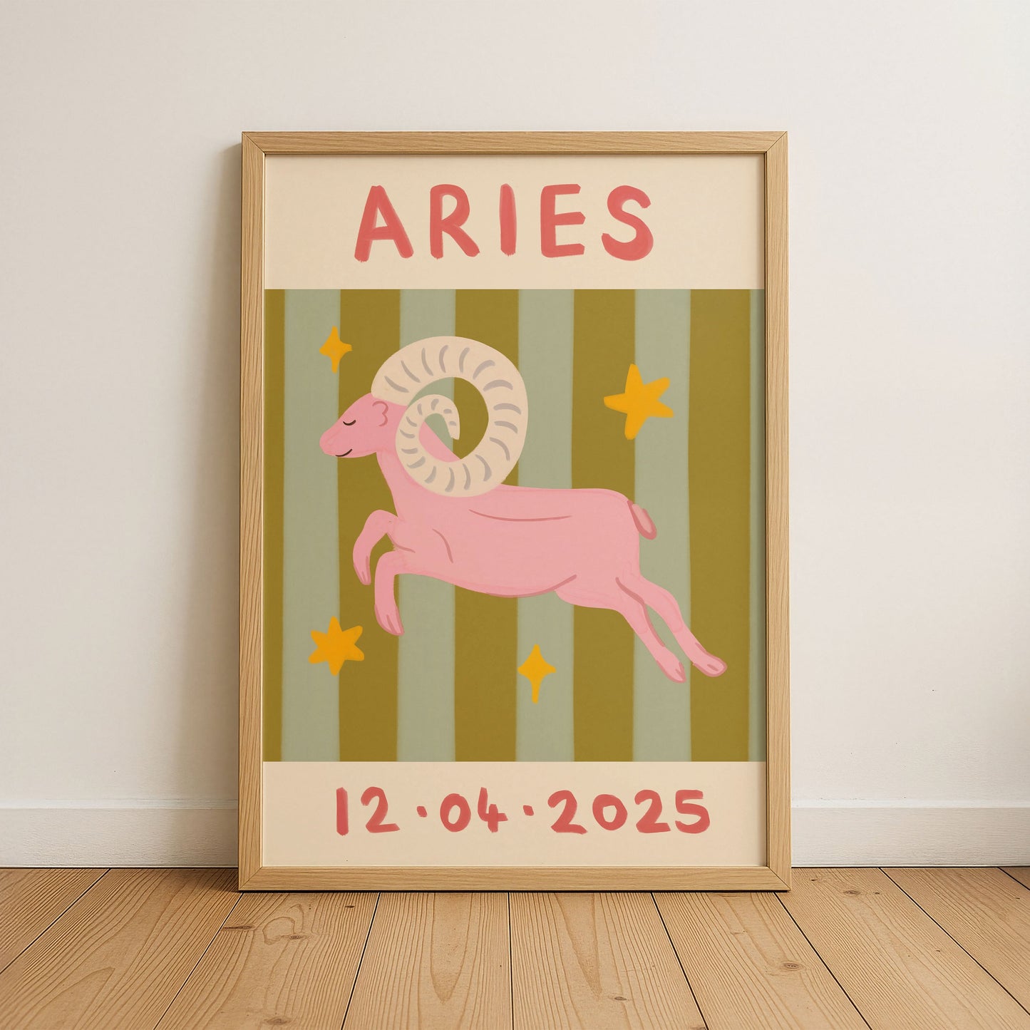 Horoscope Kids Personalised Birthday Art Print