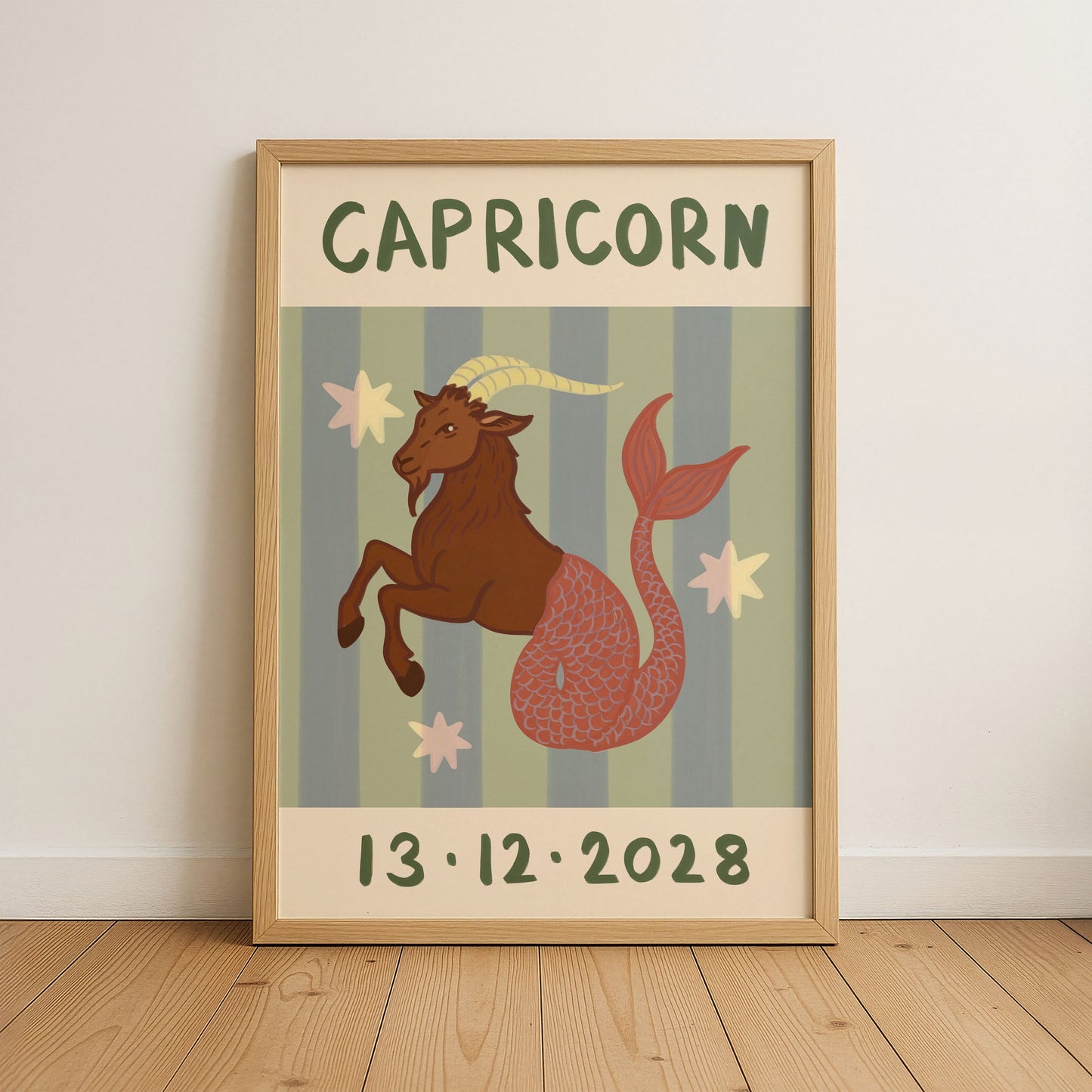 Horoscope Kids Personalised Birthday Art Print