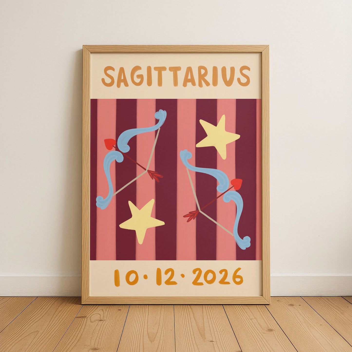 Horoscope Kids Personalised Birthday Art Print