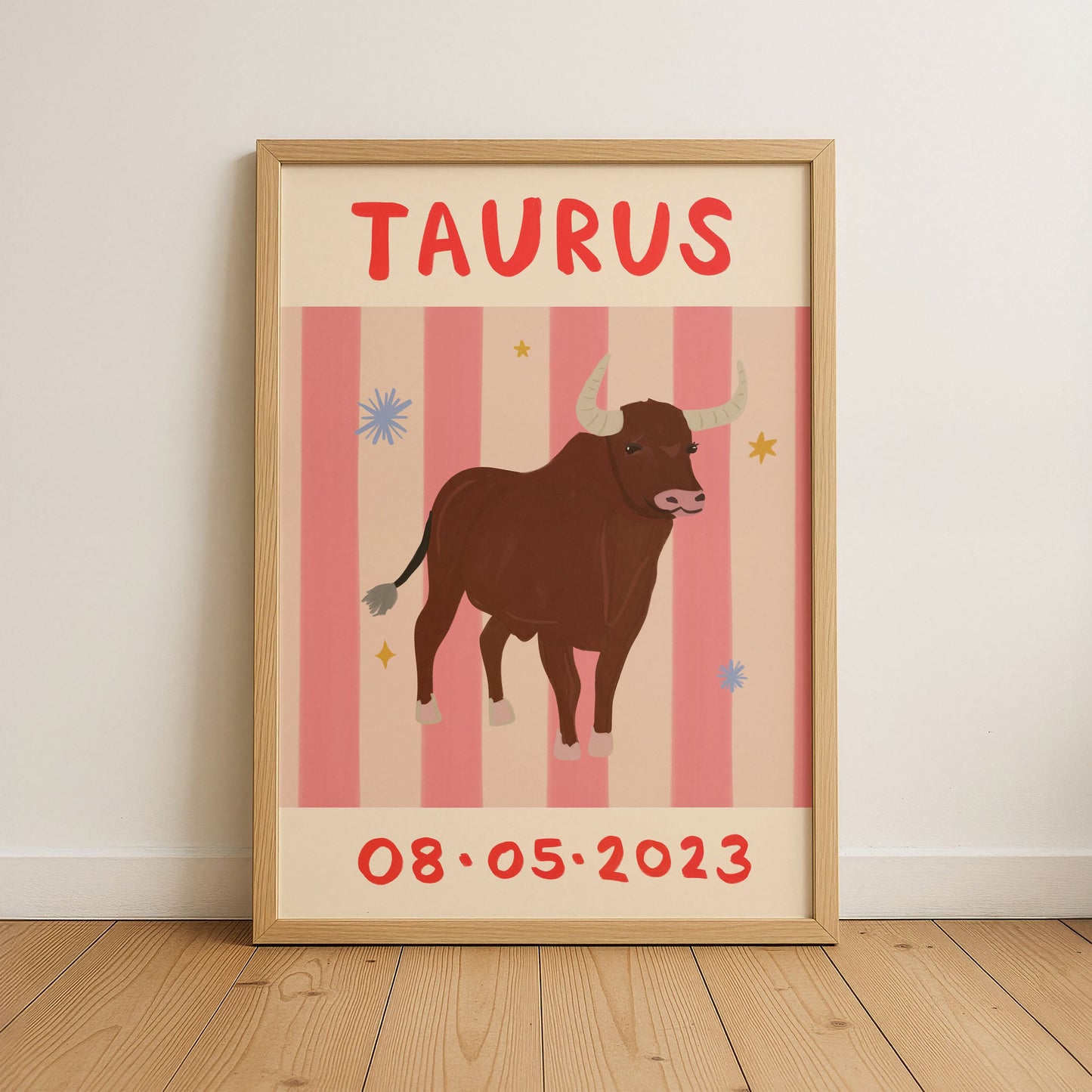 Horoscope Kids Personalised Birthday Art Print