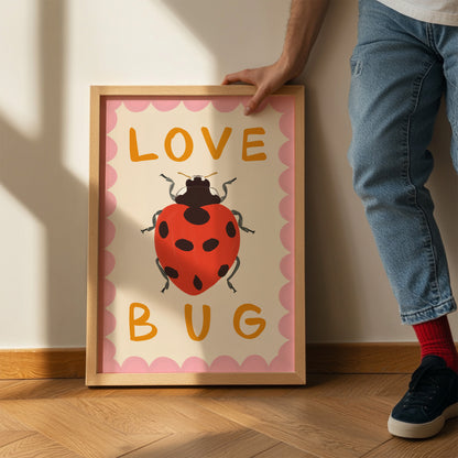 Love Bug Kids Art Print