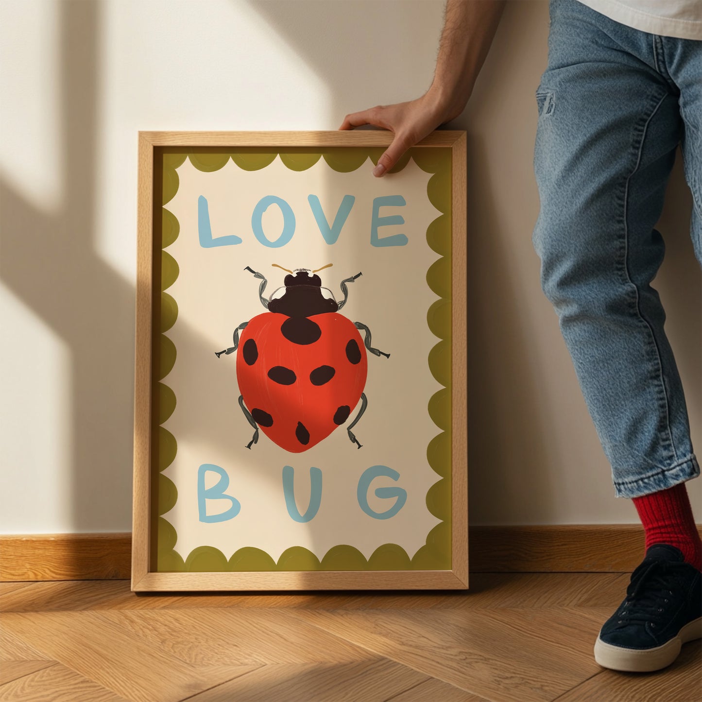 Love Bug Kids Art Print