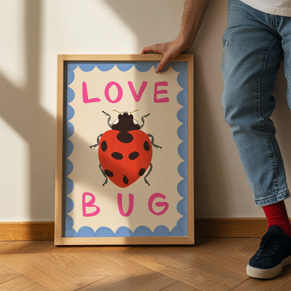 Love Bug Kids Art Print