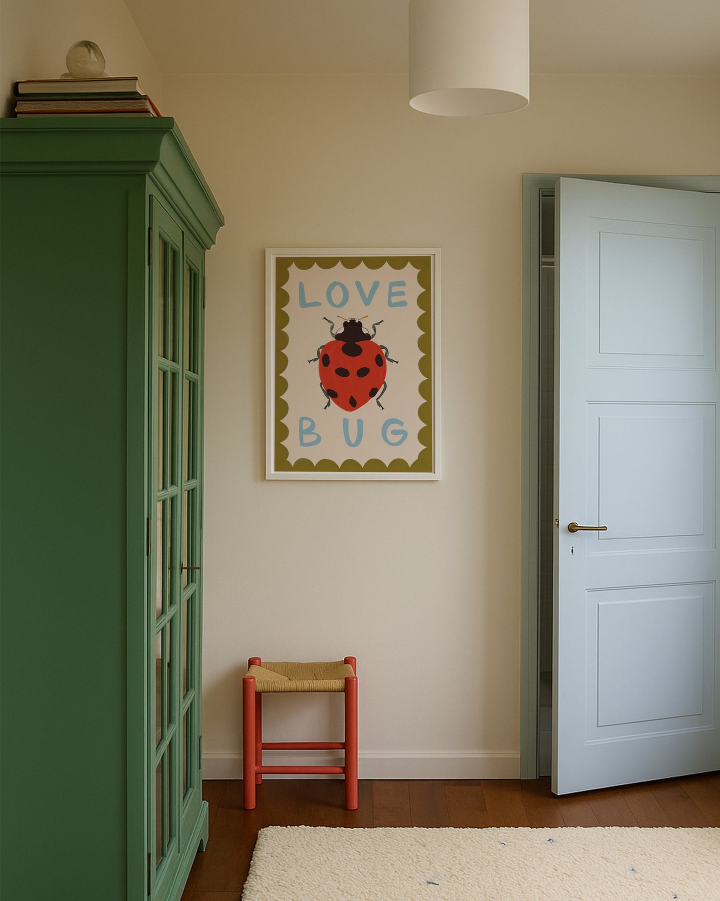 Love Bug Kids Art Print