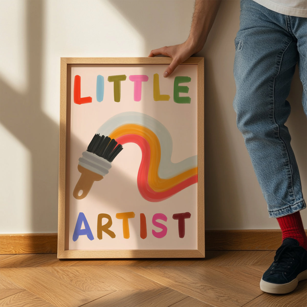 Little Artist Kids Art Print