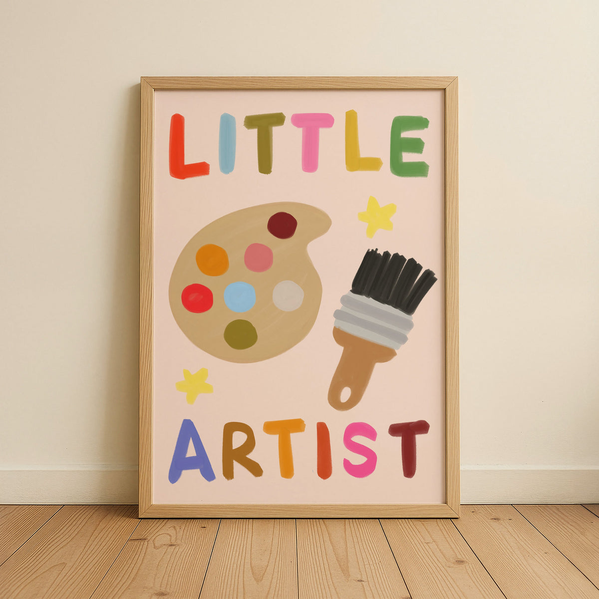 Little Artist Kids Art Print
