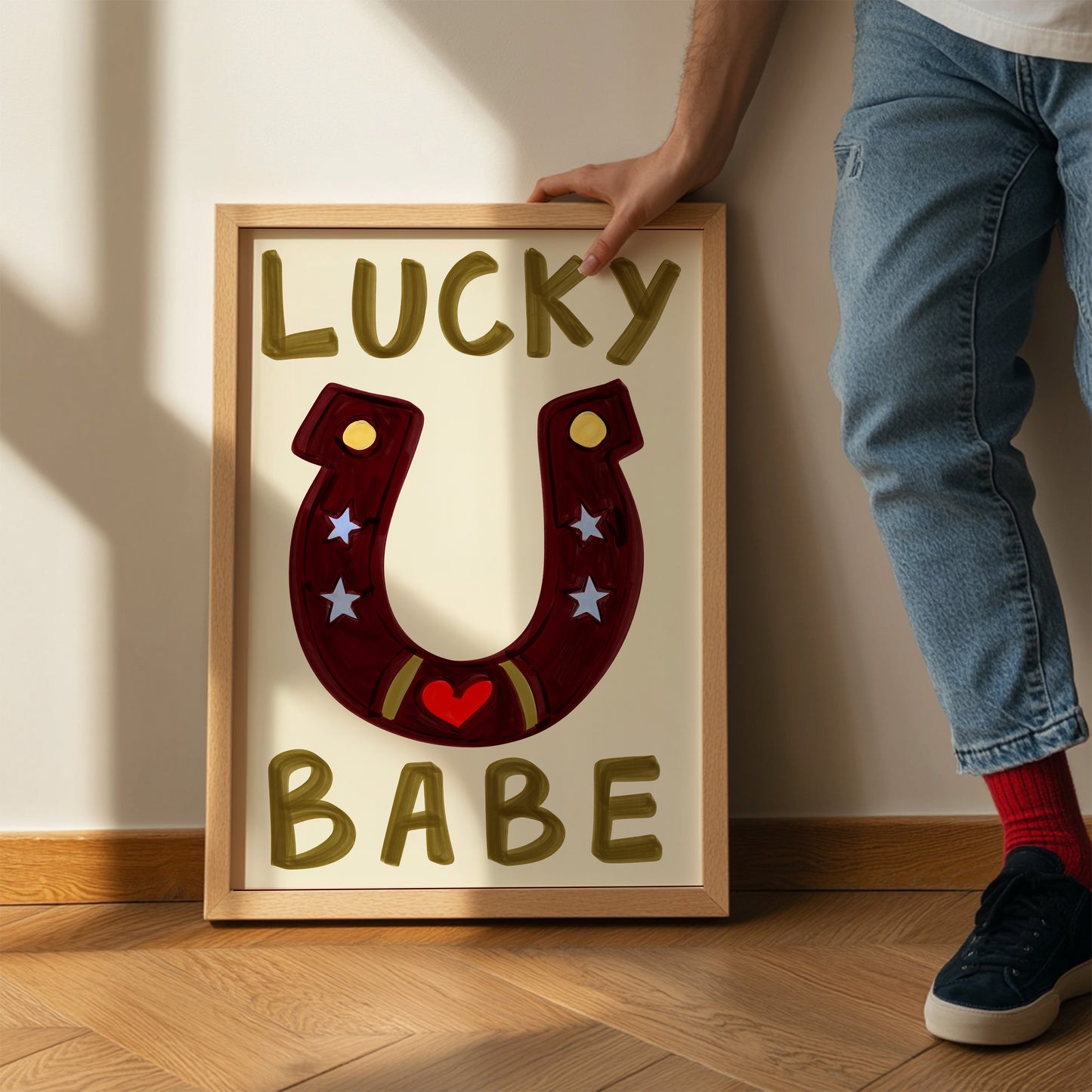 Lucky Babe Art Print