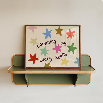 Lucky Stars Kids Art Print