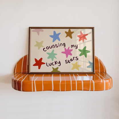 Lucky Stars Kids Art Print