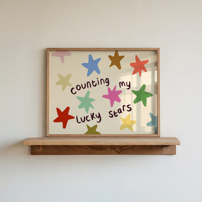 Lucky Stars Kids Art Print