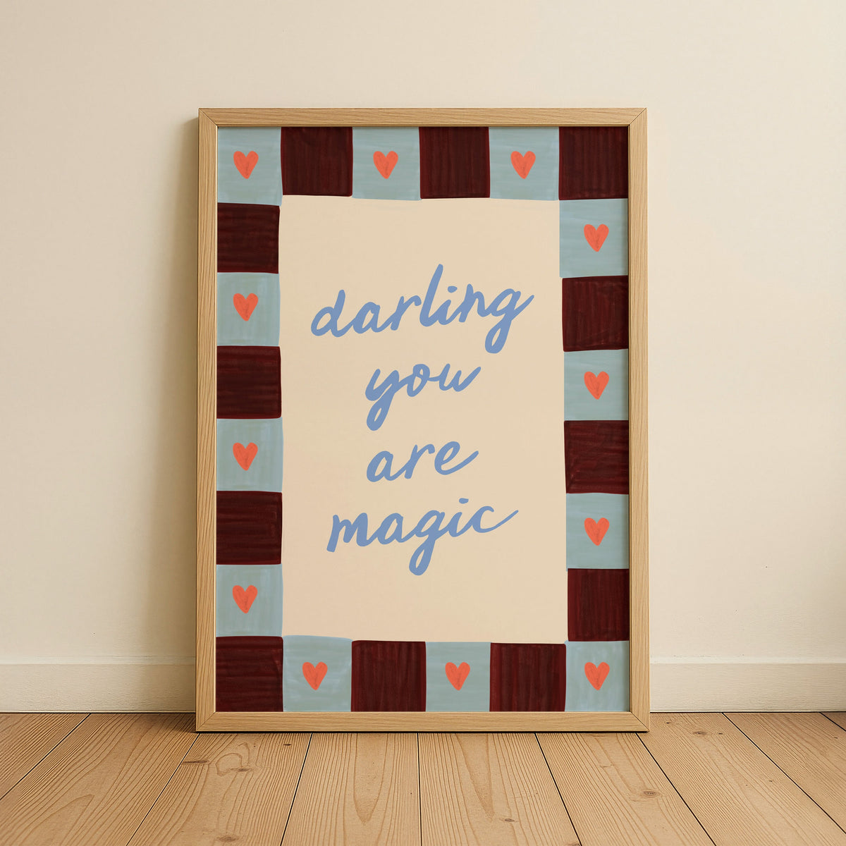 Darling You Are Magic Kids Art Print