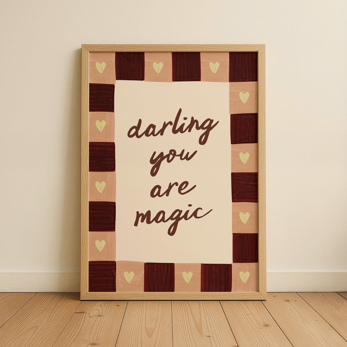 Darling You Are Magic Kids Art Print