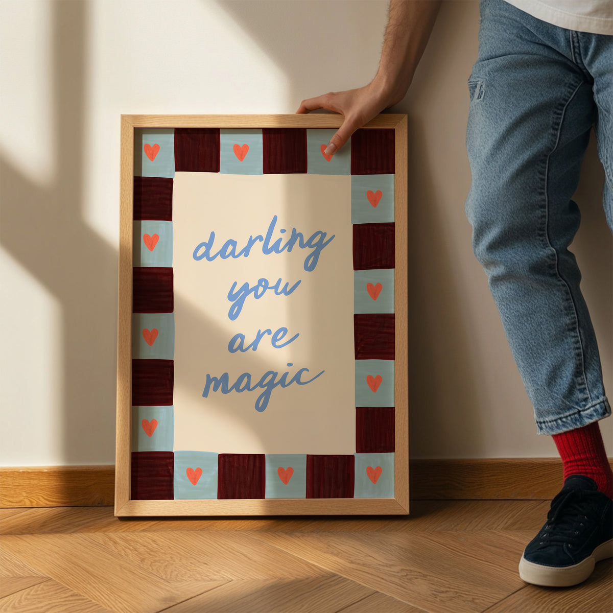 Darling You Are Magic Kids Art Print