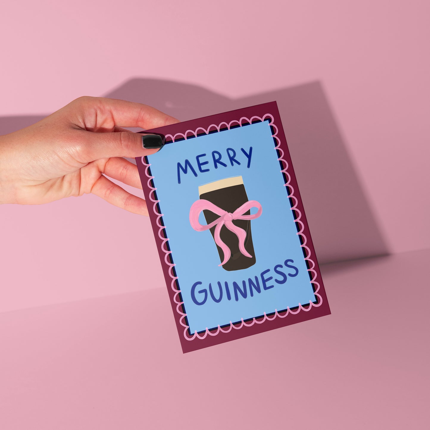 DISCOUNTED Merry Guinness Christmas Card (Wonky Sale)