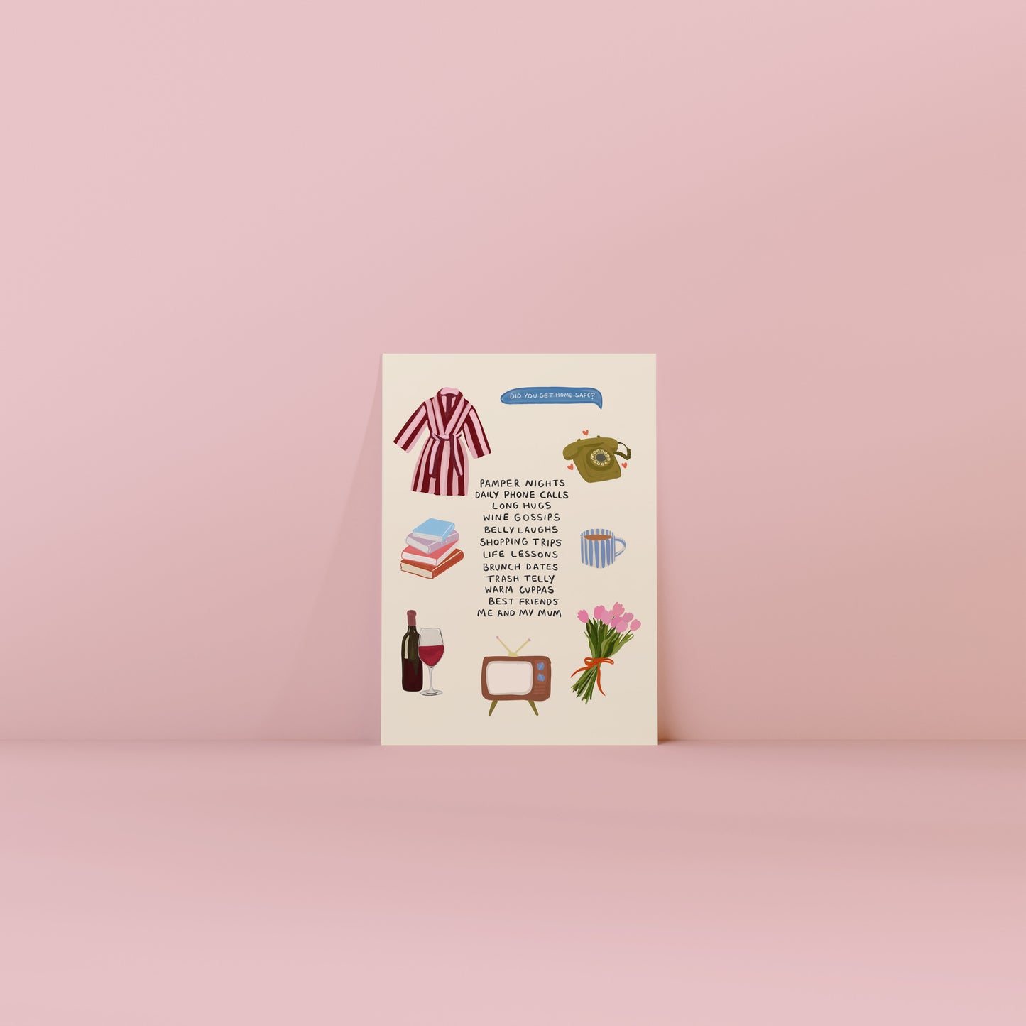 Me & My Mum Illustrations Card