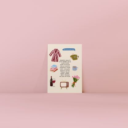 Me & My Mum Illustrations Card