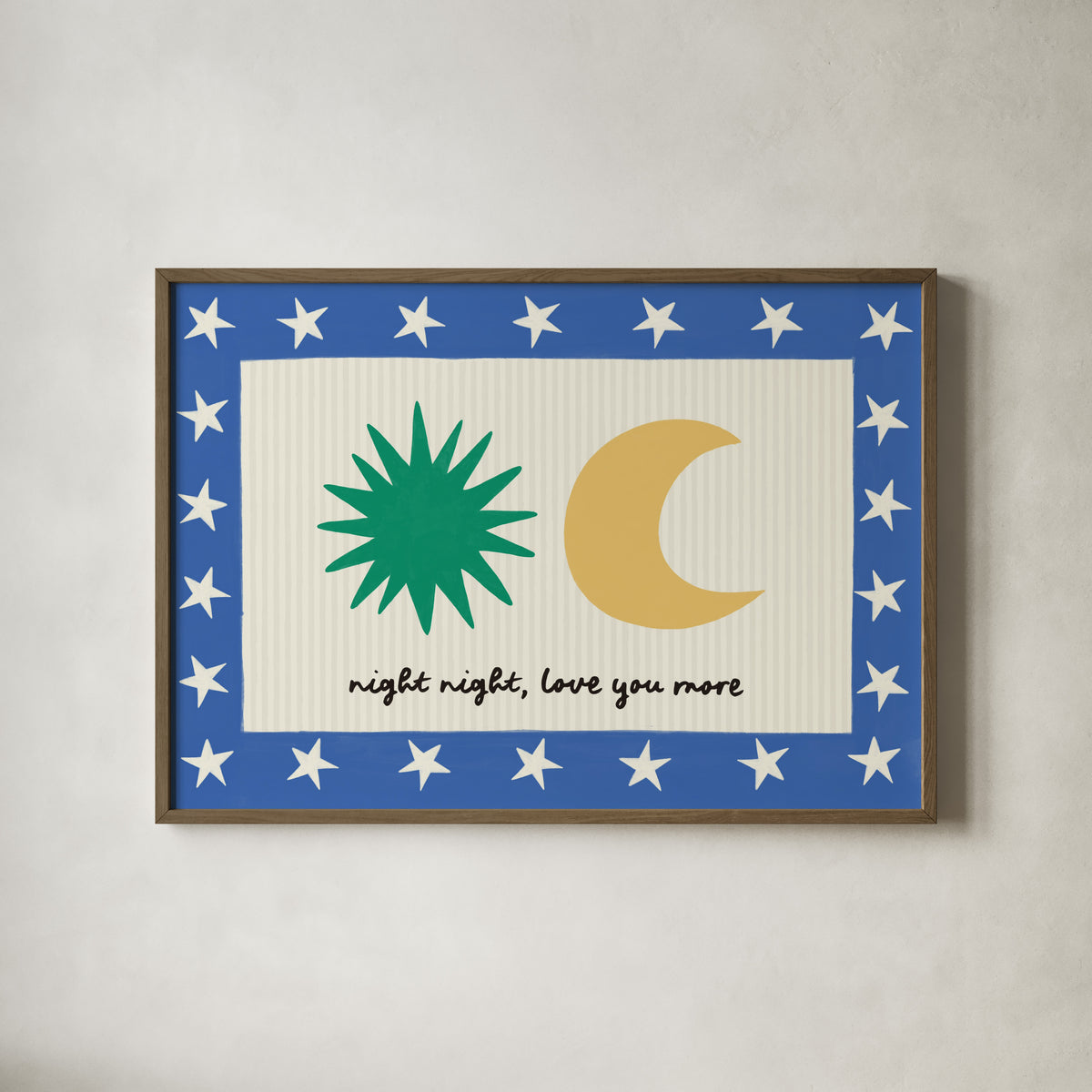 Night Night, Love You Kids Art Print