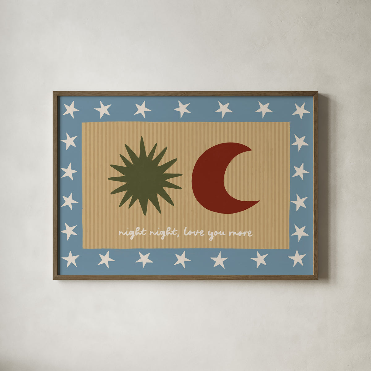 Night Night, Love You Kids Art Print