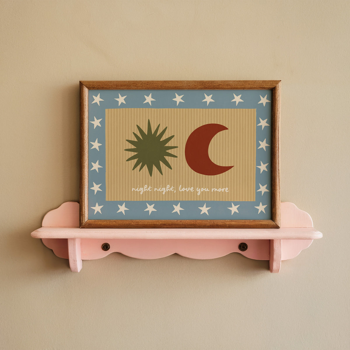 Night Night, Love You Kids Art Print