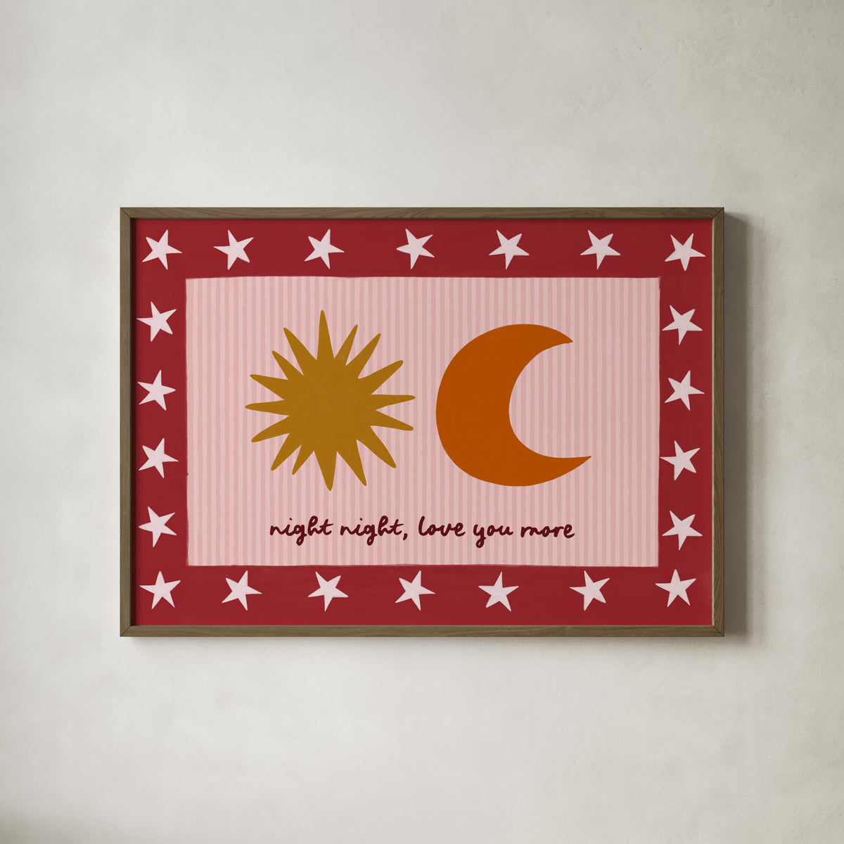 Night Night, Love You Kids Art Print