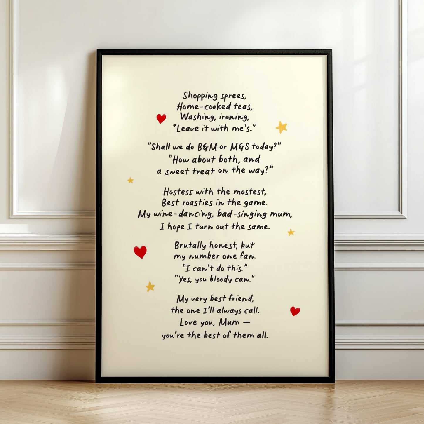 Ode to Mum Art Print