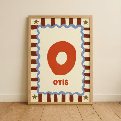 Personalised Kids Name Art Print