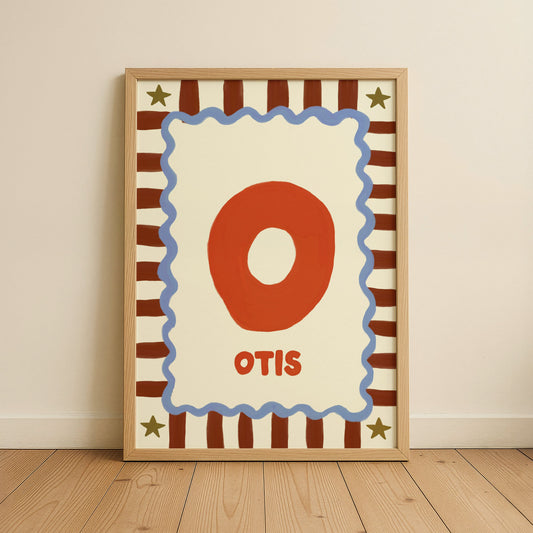 Personalised Kids Name Art Print