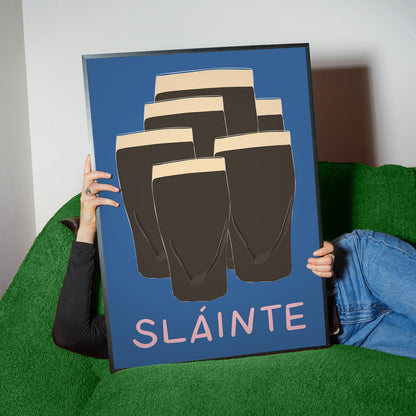 Sláinte 'Cheers' Guinness Print