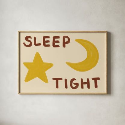 Sleep Tight Kids Art Print