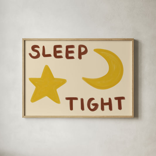 Sleep Tight Kids Art Print