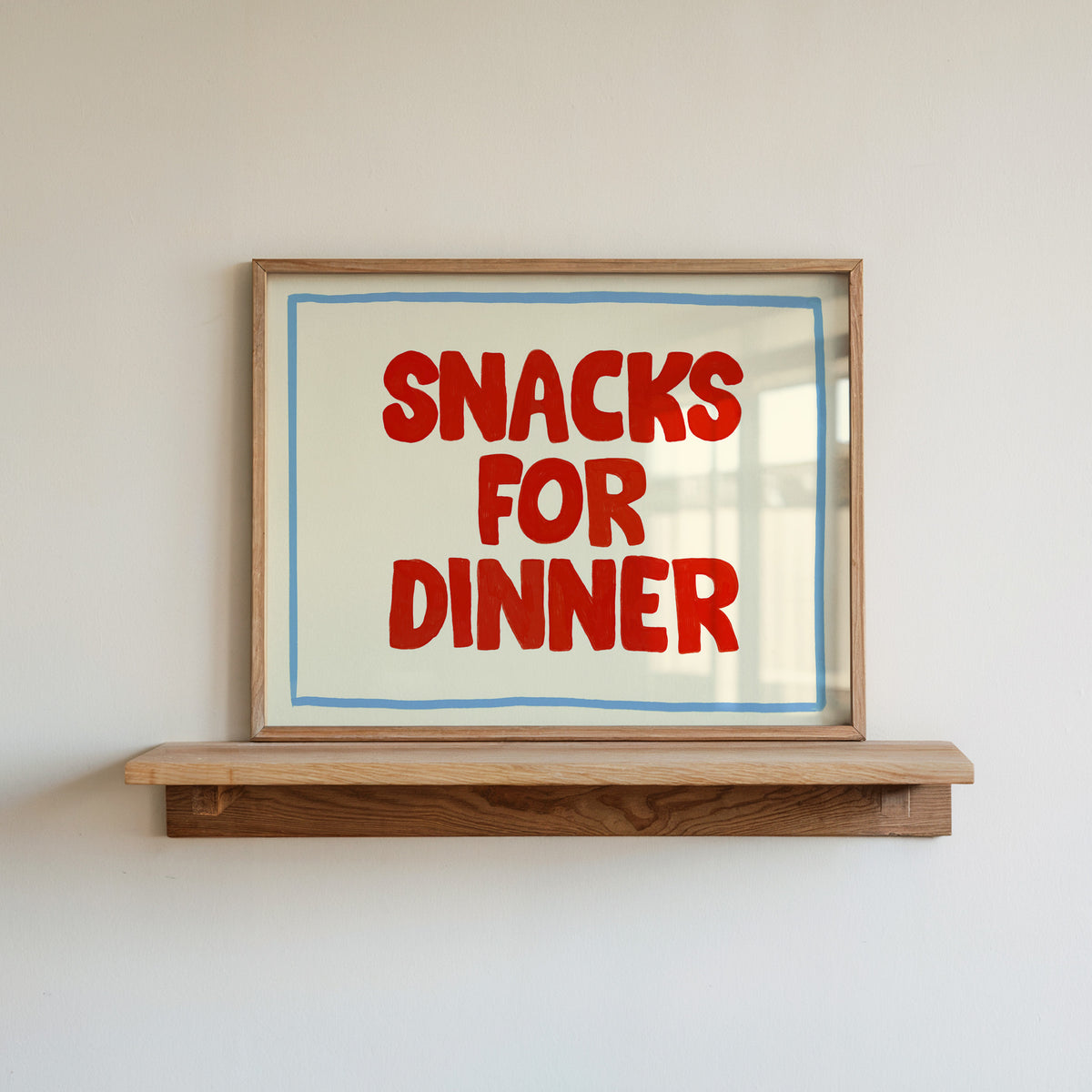 Snacks For Dinner Kids Art Print