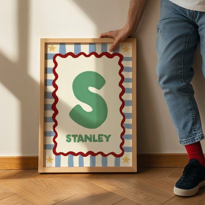 Personalised Kids Name Art Print