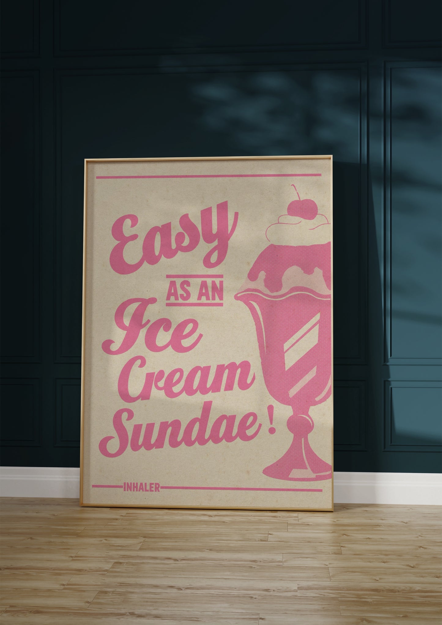 Easy As An Ice cream Sundae Inhaler Print