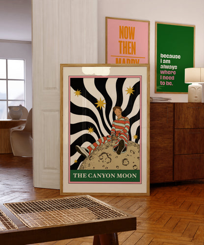 Harry Canyon Moon Tarot Card Art Print