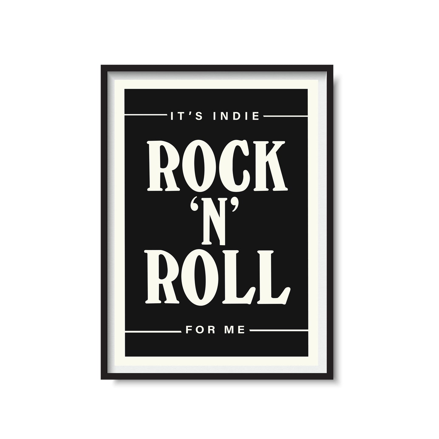 It's Indie Rock & Roll For Me | The Killers Inspired Print