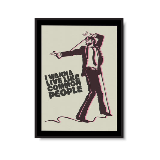 Jarvis Cocker Common People Pulp Inspired Print