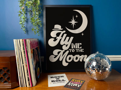 Fly me to the Moon Print