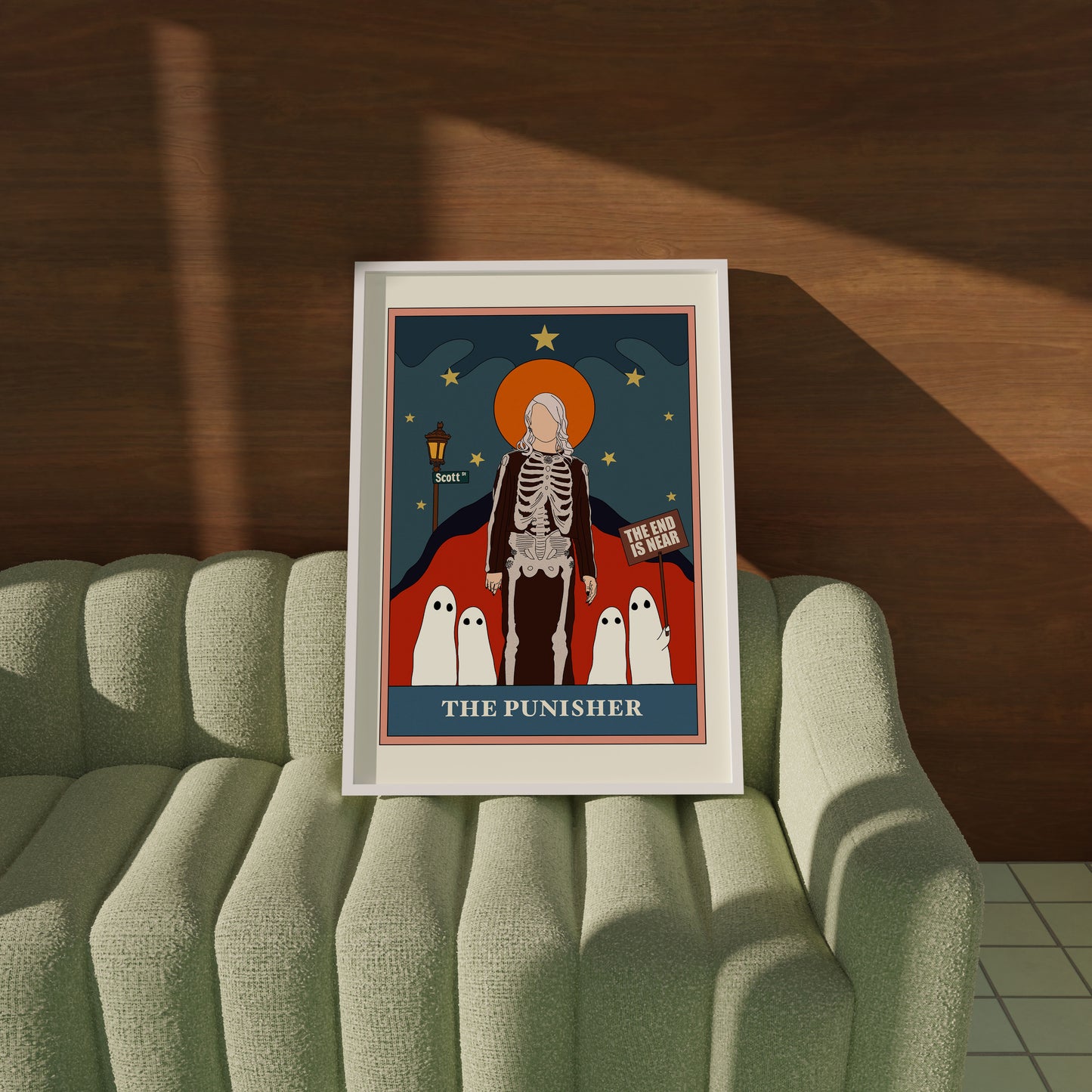 The Punisher Phoebe Bridgers Tarot Print