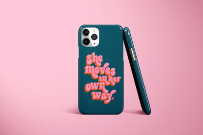 She Moves In Her Own Way Case (Multiple Colours Available)