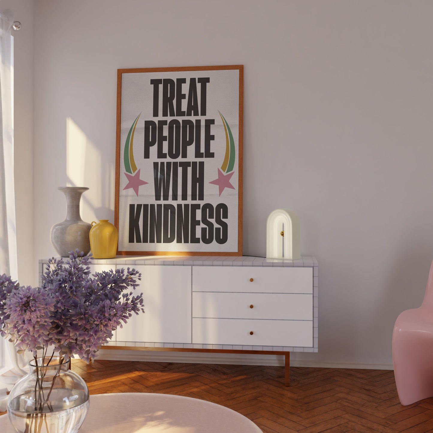 Treat People With Kindness Print